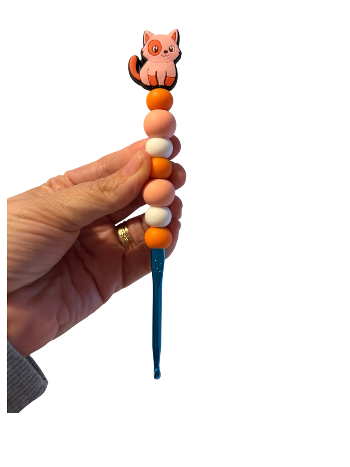 5mm hook - pink cat