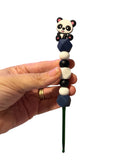 4mm hook - black and white panda