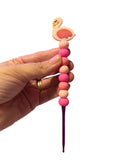 4mm hook -flamingo