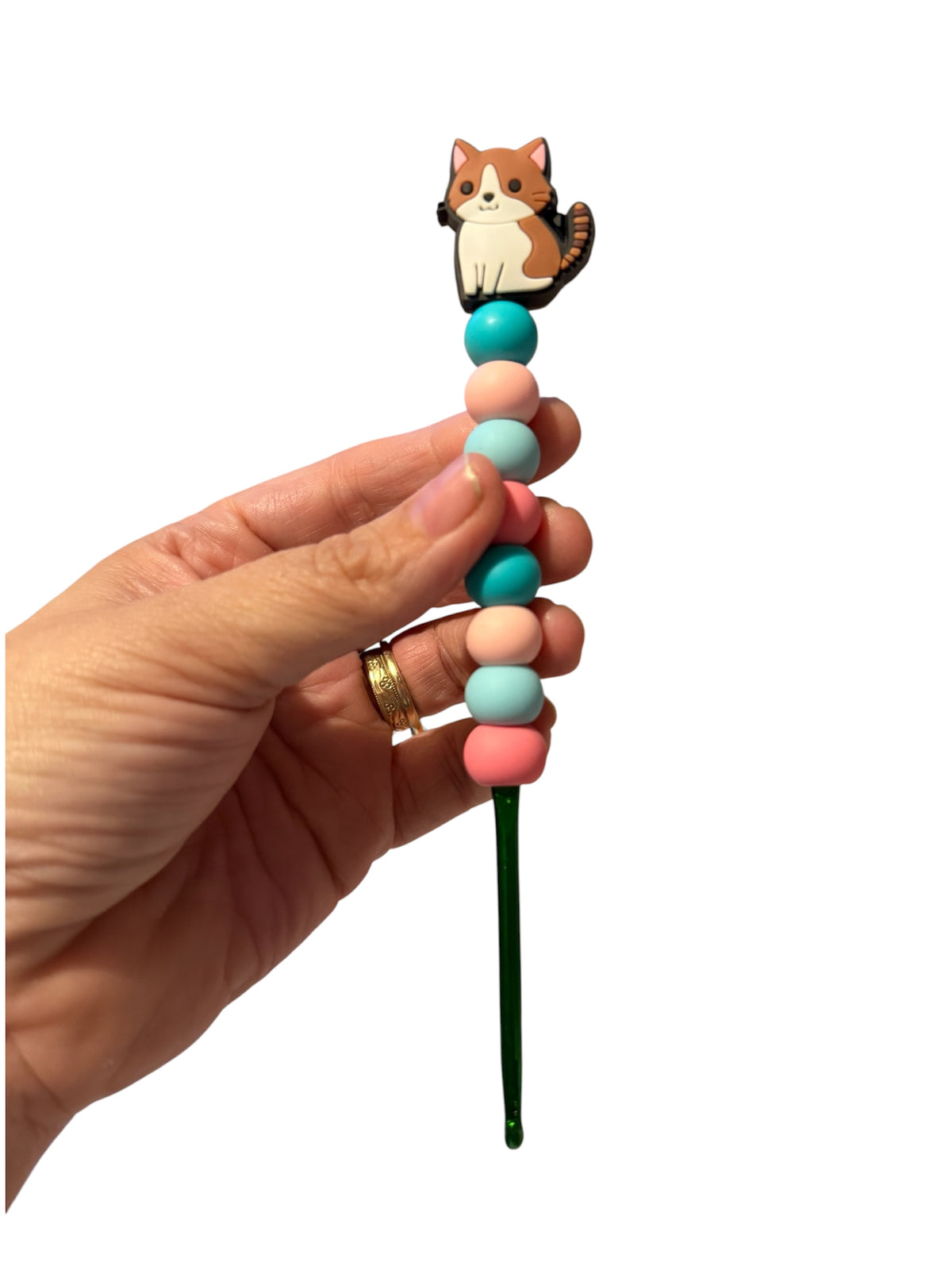 4mm hook - ginger tuxedo cat
