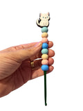 4mm hook - white cat