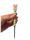 4mm hook - pink cat