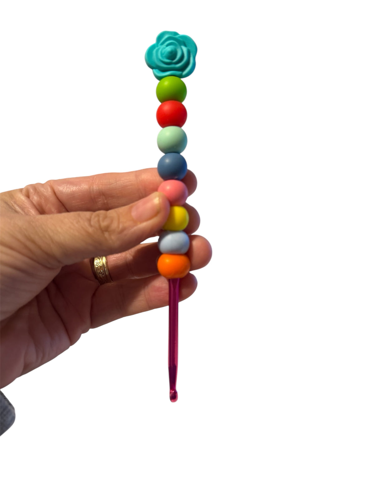 4.5mm hook - rainbow rose