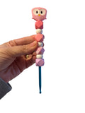 5mm hook - pink owl