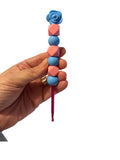 4.5mm hook - blue rose