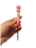 4mm hook - pink rose