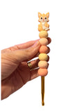 6mm hook - peach cat