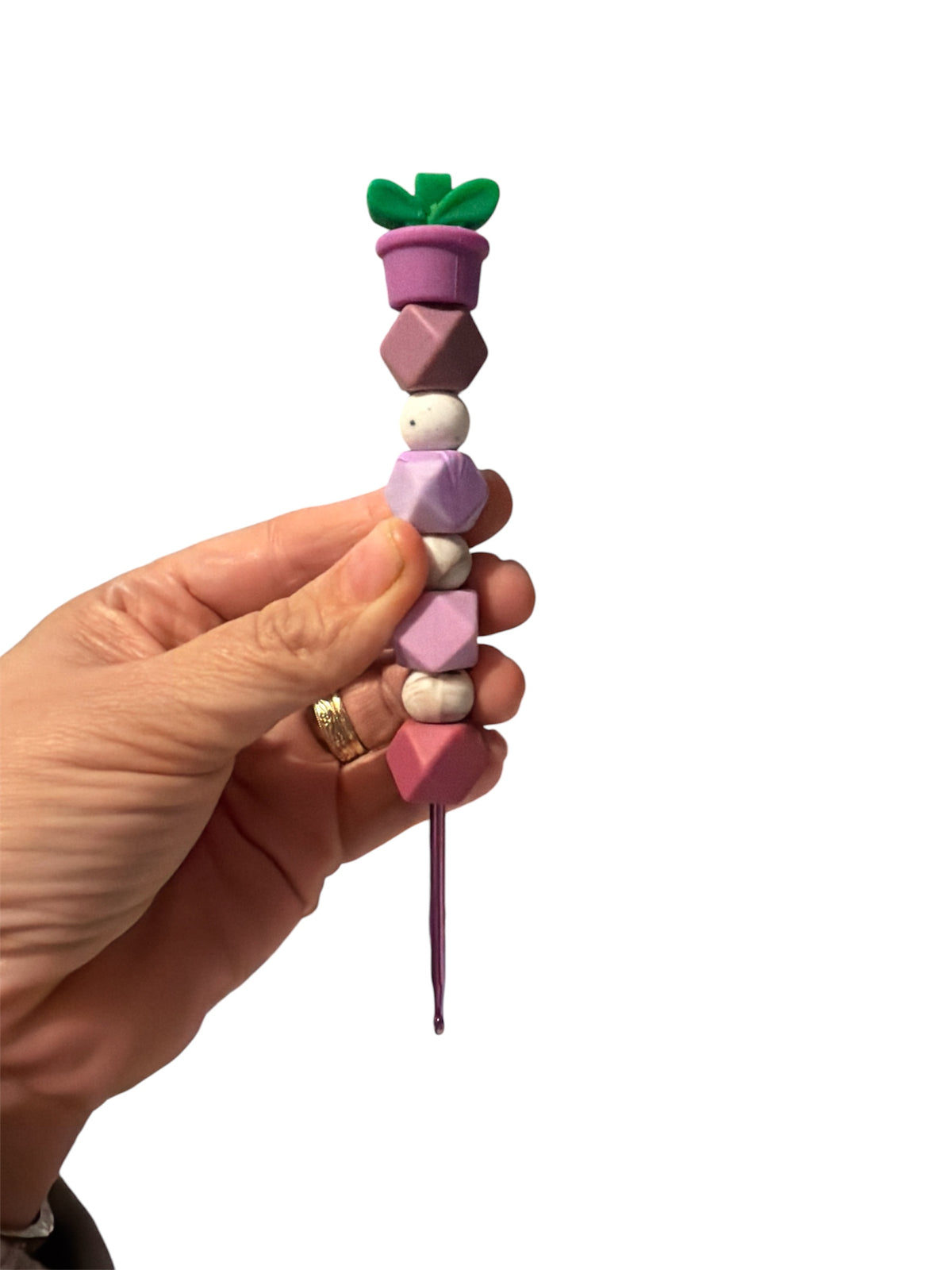 3.mm hook - lilac plant